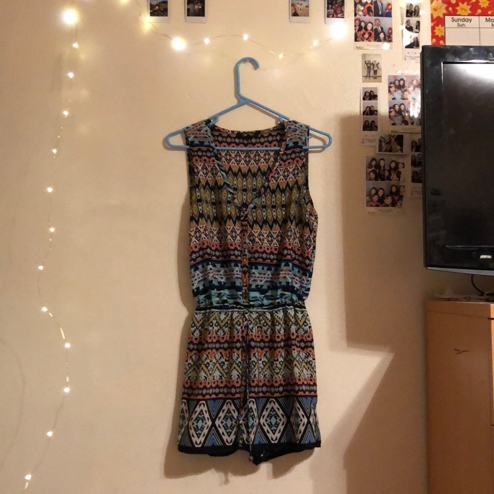 Colorful Romper with unique pattern